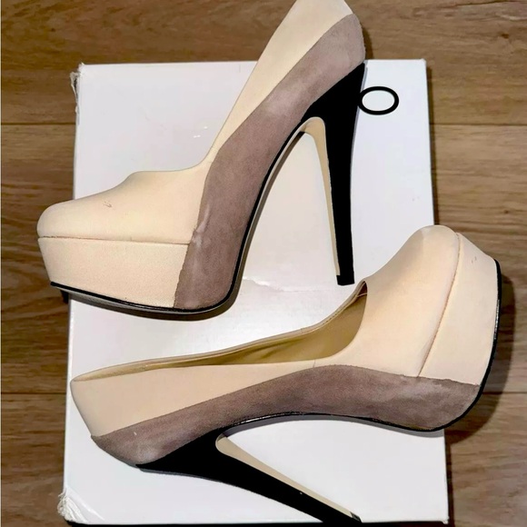 Brand New Aldo Kovac Platform Stiletto Almond toe High Heels - Picture 2 of 7